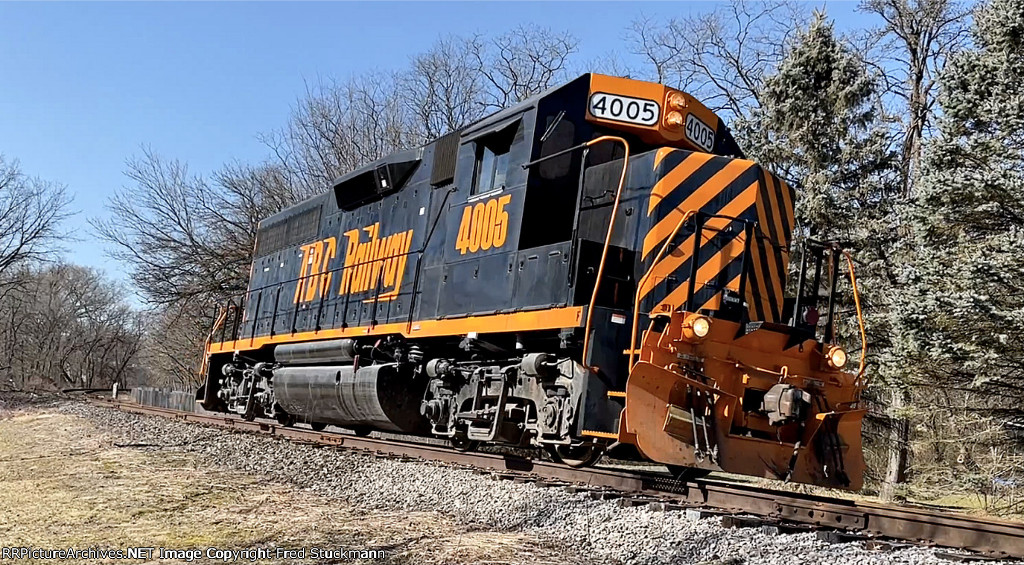 AB 4005 navigates the super elevation st Day St.